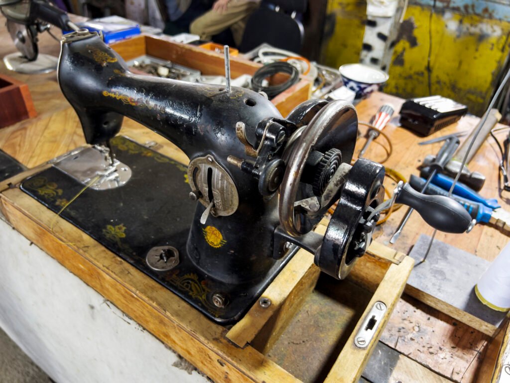 Ramassage machine à coudre